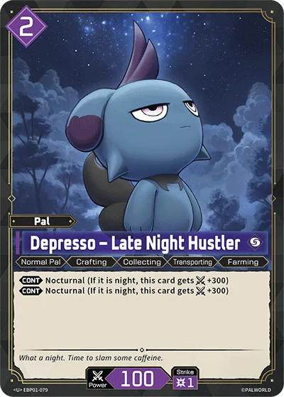 Depresso Palworld TCG card EBP01-079