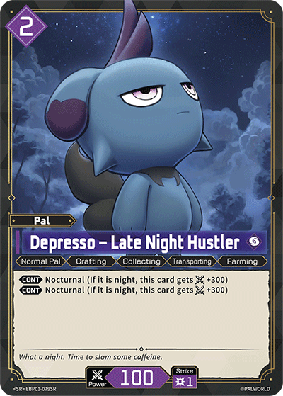 Depresso Palworld TCG card EBP01-079SR
