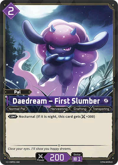 Daedream Palworld TCG card EBP01-080