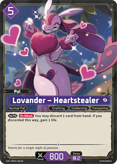 Lovander Palworld TCG card EBP01-081SR