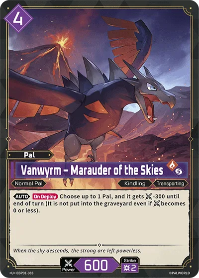 Vanwyrm Palworld TCG card EBP01-083