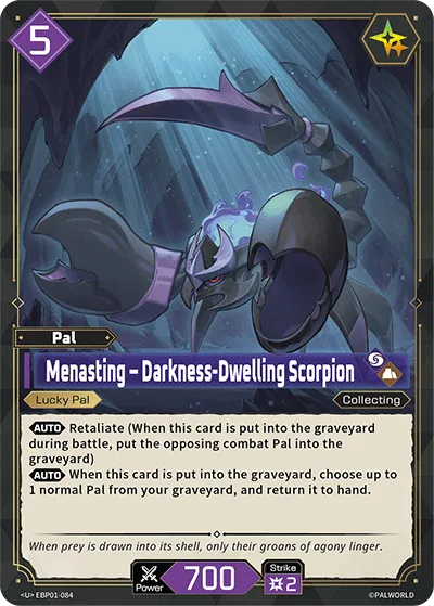 Menasting Palworld TCG card EBP01-084