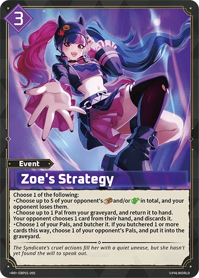 Zoe's Strategy Palworld TCG card EBP01-095