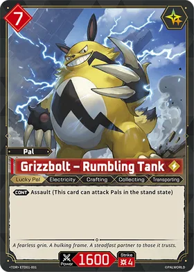 Grizzbolt Palworld TCG card ETD01-001 (TD)