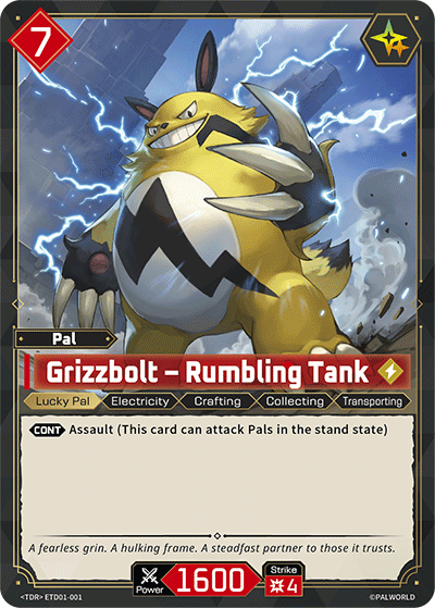 Grizzbolt Palworld TCG card ETD01-001