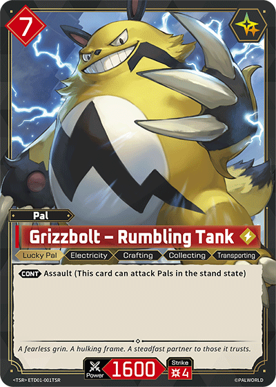 Grizzbolt Palworld TCG card ETD01-001TSR