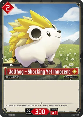 Jolthog Palworld TCG card ETD01-002 (TD)