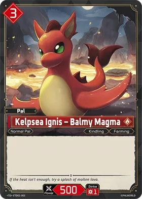 Kelpsea Ignis Palworld TCG card ETD01-003 (TD)