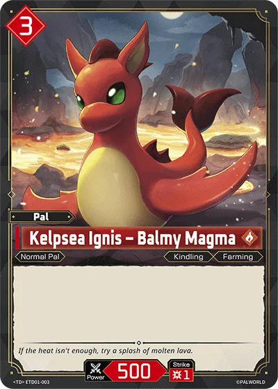 Kelpsea Ignis Palworld TCG card ETD01-003