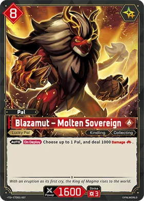 Blazamut Palworld TCG card ETD01-007 (TD)