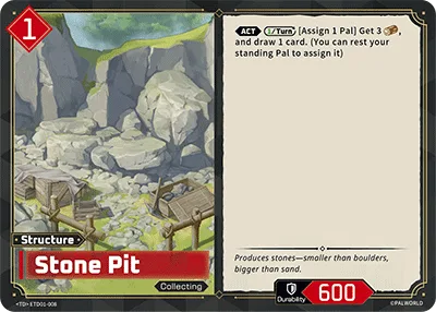 Stone Pit Palworld TCG card ETD01-008