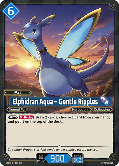 Elphidran Aqua Palworld TCG card ETD01-012