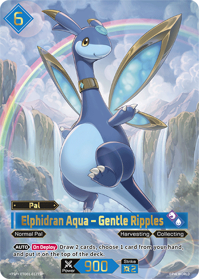 Elphidran Aqua ETD01-012TSP official Palworld card game promo card