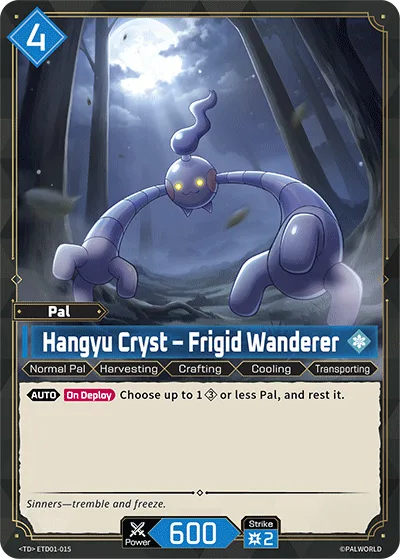 Hangyu Cryst Palworld TCG card ETD01-015