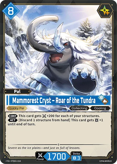 Mammorest Cryst Palworld TCG card ETD01-018
