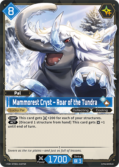 Mammorest Cryst Palworld TCG card ETD01-018TSR