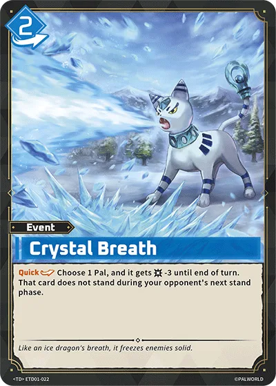 Crystal Breath Palworld TCG card ETD01-022