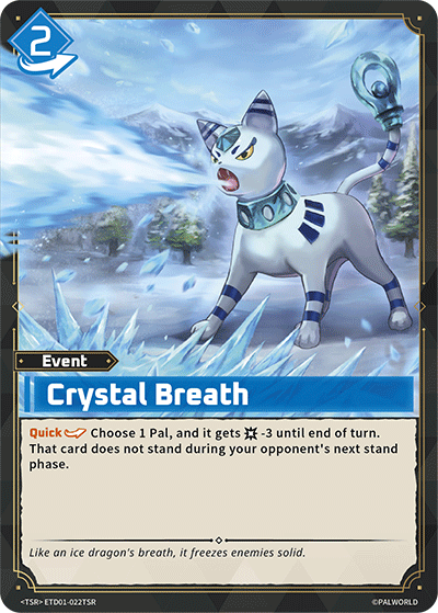 Crystal Breath Palworld TCG card ETD01-022TSR