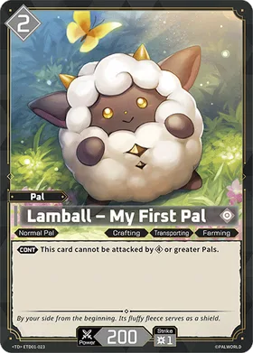 Lamball Palworld TCG card ETD01-023 (TD)
