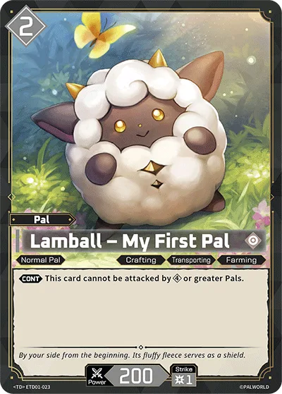 Lamball Palworld TCG card ETD01-023