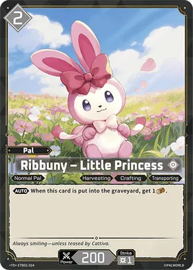 Ribbuny Palworld TCG card ETD01-024 (TD)