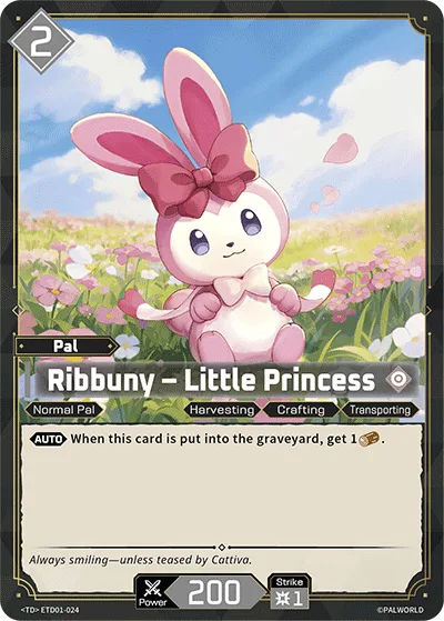 Ribbuny Palworld TCG card ETD01-024