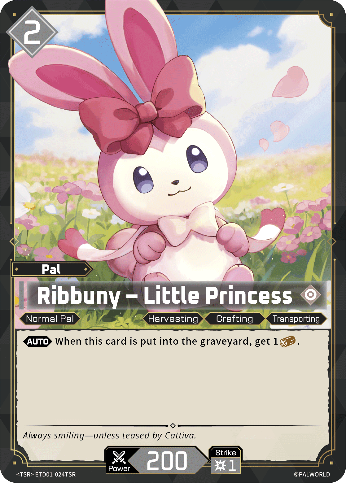Ribbuny Palworld card ETD01-024TSR