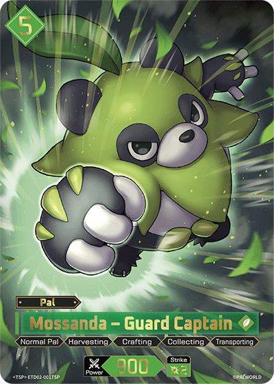 Mossanda ETD02-001TSP — official Palworld TCG card