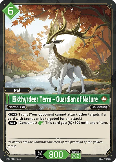 Eikthyrdeer Terra Palworld TCG card ETD02-005
