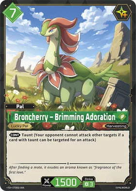 Broncherry Palworld TCG card ETD02-006 (TD)