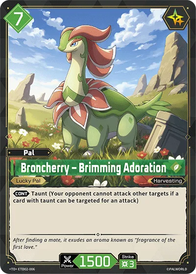 Broncherry Palworld TCG card ETD02-006