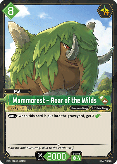 Mammorest Palworld card ETD02-007TSR