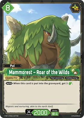 Mammorest ETD02-007TSR — official Palworld TCG card