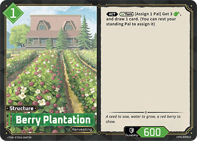 Berry Plantation Palworld TCG card ETD02-008TSR