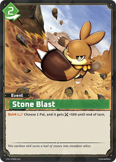 Stone Blast Palworld TCG card ETD02-011