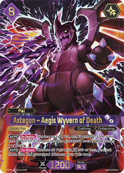 Astegon ETD02-012TSP — official Palworld TCG card