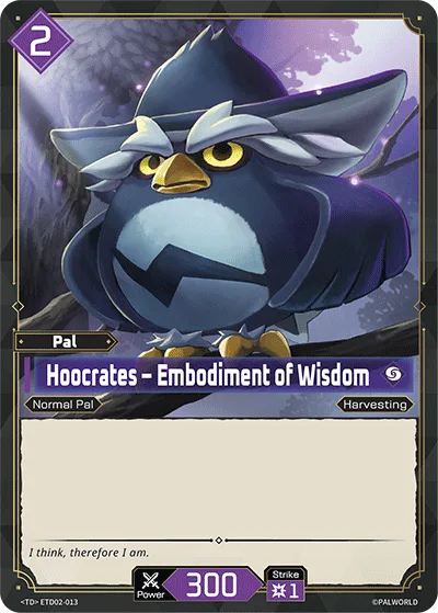 Hoocrates Palworld TCG card ETD02-013