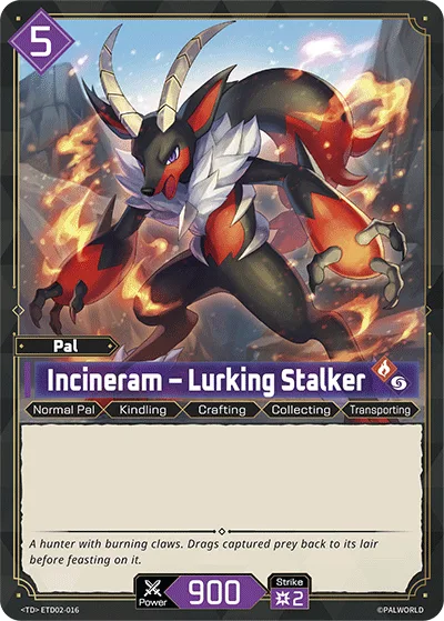 Incineram Palworld TCG card ETD02-016