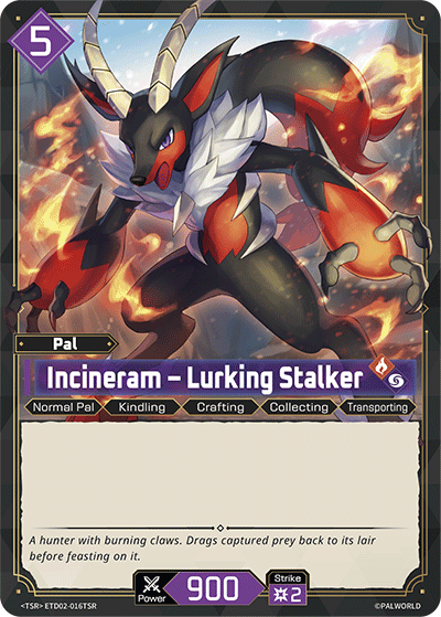 Incineram Palworld TCG card ETD02-016TSR