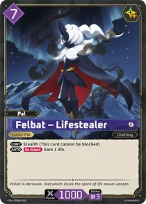 Felbat Palworld Official Card Game card ETD02-018