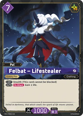 Felbat Palworld TCG card ETD02-018 (TD)