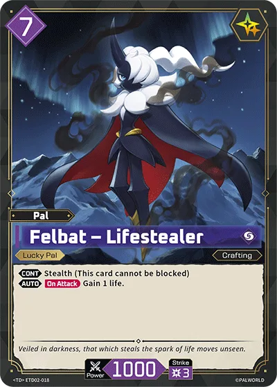 Felbat Palworld TCG card ETD02-018