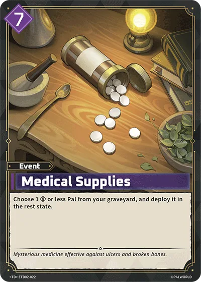 Medical Supplies Palworld TCG card ETD02-022