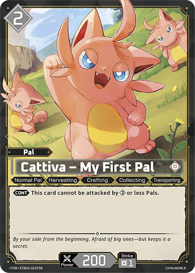 Cattiva Palworld TCG card ETD02-023TSR