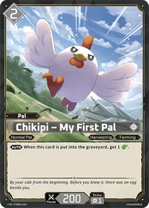 Chikipi Palworld Official Card Game card ETD02-024