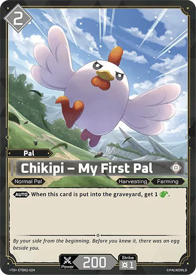 Chikipi Palworld TCG card ETD02-024