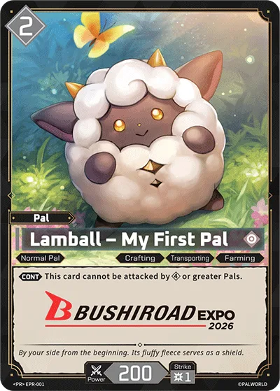 Lamball EPR-001 official Palworld card game promo card