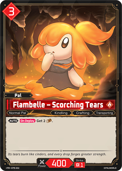 Flambelle EPR-002 — official Palworld TCG card
