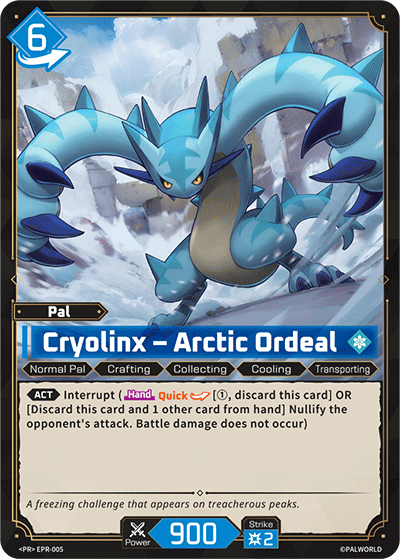 Cryolinx EPR-005 — official Palworld TCG card