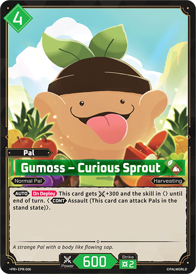 Gumoss EPR-006 — official Palworld TCG card